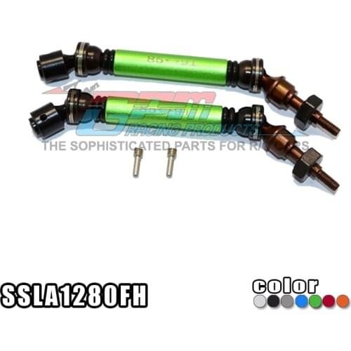 GPM 1/10 SLASH 4X4 Short-course Truck 45# Steel Head Alloy Front CVD Universal Joint + 12X6mm Adapter RC Car Parts