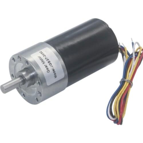 JGB37-3650 Brushless Electric Motor, DC 12V 24V Reduction Motor Turbo Worm Gearbox Reduction Gear Motor