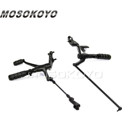 Motorcycle Complete Forward Control Kit Pedals Linkage Peg for Haley Sportster XL 883 1200 C N L R 2004-2013