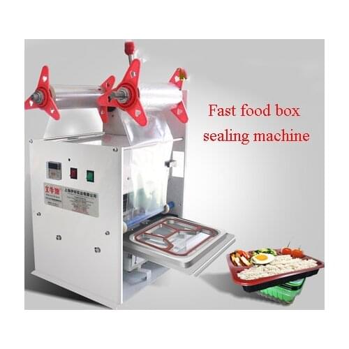 Fast Food Lunch boxes sealing machine Semi-automatic Film sealer packer machine customized Food Packaging packing machine