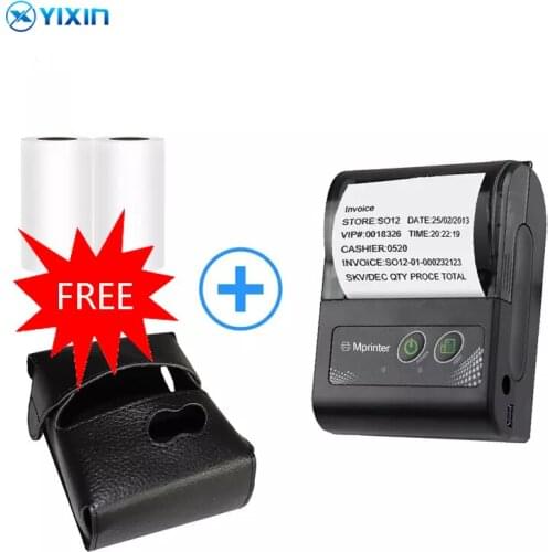 Mini Impressora Portatil Bluetooth Termica 58mm Android IOS Windows Send 2 rolls of paper