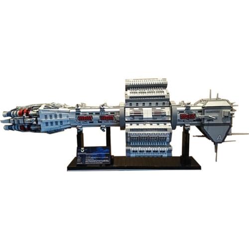 MOC High-Tech Military Transport Arms EAS Agamemnon Building Block Space Series Babylon Toys Bricks For Children Birthday Gifts