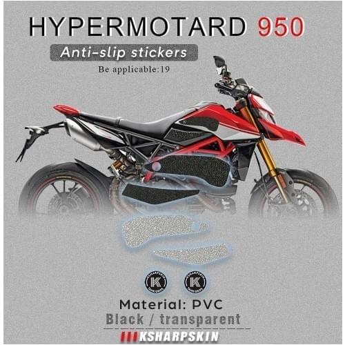 Motorcycle fuel tank pad tank grip protection sticker knee grip side applique for DUCATI 19 HYPERMOTARD 950 HYPERMOTARD 950 SP