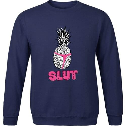 Men Fashion Long Sleeve hoodies Streetwear 2020 spring autumn fleece Cartoon Funny Pineapple Printed sportwear Man Sweatshirts