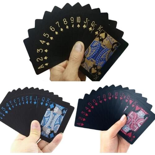1/2Pack Classic Magic Tricks Tool Pack Waterproof Washable Foil Poker Table Game Magic Playing Card Party Favor Deck Joker