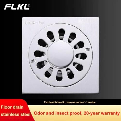 Stainless Steel Single-Purpose Dual-Purpose Floor Drain Household Deodorant And Insect-Proof Floor Drain Does Not Return Water