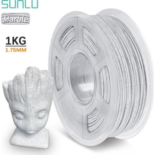 SUNLU 3D Printer Filament Marble PLA 1KG 1.75MM 3D Printers plastic Marble texture Biodegradable Filaments Printing Materials