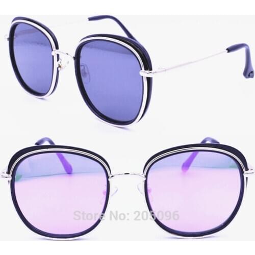 New arrival 9509 stylish UV400 rounded square rim outdoor travel gradient color sunglasses for women