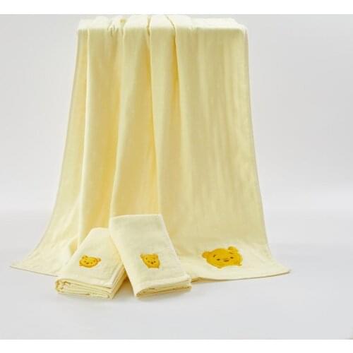 Disney Cotton Winnie the Pooh Balloon Face Towel Thicken Cute Cartoon Children Kids Boys Baby Beach Bath Towels 70x140cm