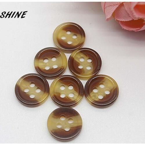 24PCs Resin Sewing Buttons Scrapbooking Round Thin edge 2 Holes 11.5mm Costura Botones decorate bottoni botoes