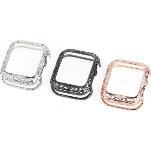 For Apple Watch Series 6 5 4 3 2 SE iwatch 38mm/42mm/40mm/44mm Luxury Bling Diamond Zircon Protect Case Cover