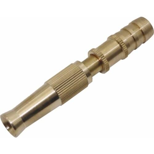 Garden brass Adjustable spray gun Hose Nozzle High pressure straight copper gun for car wash watering flower garden hose wand