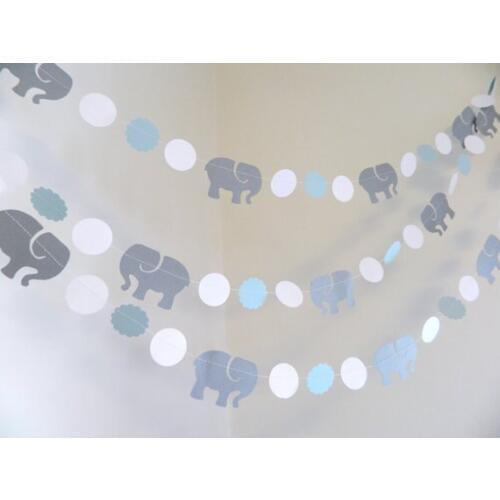 Blue & Gray elephant garlands