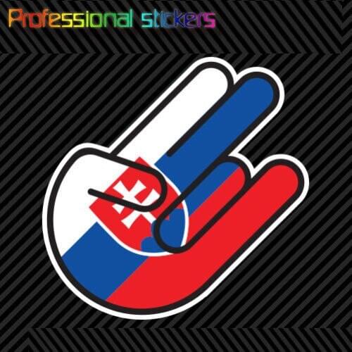 Slovak Shocker Sticker Die Cut Decal Self Adhesive Vinyl Slovakia SVK SK Stickers for Motos, Cars, Laptops, Phone