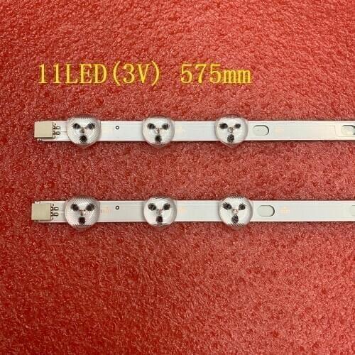 2 PCS 11LED LED Backlight strip for Panasonic TX-32E302B Toshiba 32L3863DG Hitachi 32HE1000 DLED32265HD DLED32167HDDVD 32W1333DB