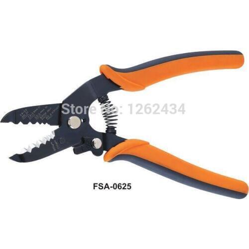 FSA-0625 Fiber Cable Jacket Stripper Multi-functional cutter stripping wire For cutting wire, 25mm max, stripping wire 0.2-2.4mm