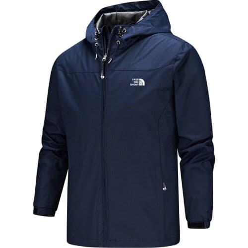 Spring Autumn Jacket Men Hooded Waterproof Outdoor Hiking Military Jackets Coats Couple Jacket Chaquetas Hombre Plus Size S-5XL