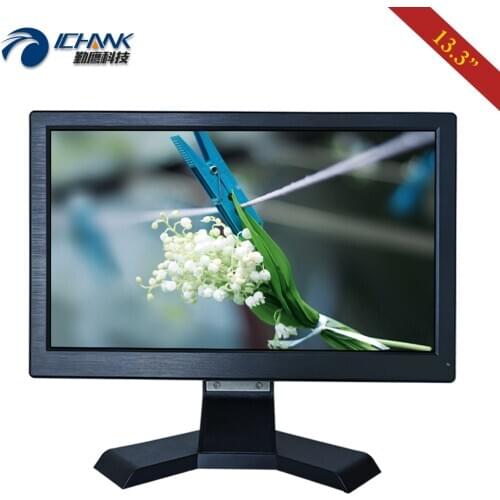 ZB133JN-59/13.3" inch 1920x1080p 16:9 Built-in Speaker LCD Screen PC Monitor USB U-disk Video Player with AV BNC HDMI VGA Ports