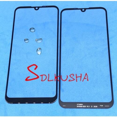 10Pcs Front Outer Screen Glass Lens Replacement Touch Screen LCD Cover For Motorola Moto E6S E6i XT2053
