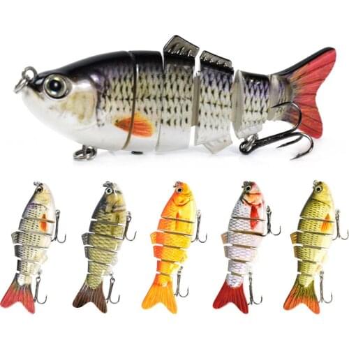 10cm 18g Sinking Wobblers Fishing Lures Jointed Crankbait Swimbait 6 Segment Hard Artificial Bait For Fishing Tackle Lure