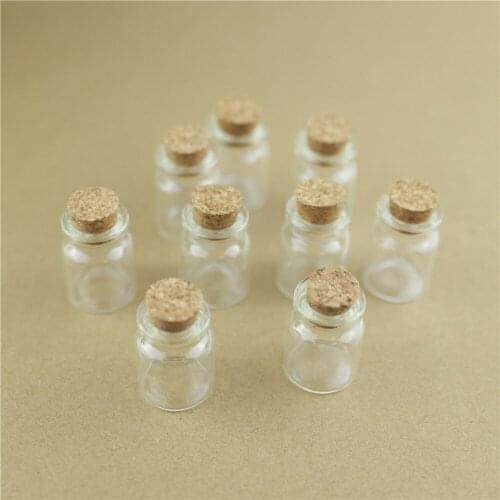 100pcs/Lot 5ml 22*30mm Storage Mini Glass Bottles With Cork Stopper Crafts Jars Tiny Transparent Glass Bottles Wedding Gift
