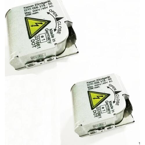 2PCS Genuine Hella Sliver Hid Xenon Headlight igniter Ballast 5DD 008 319-50 use for D2S D2R 2005-2010 M5 E60 E61 5DD00831950