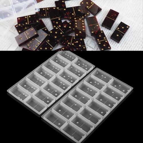 28 styles Dominoes Epoxy Resin Molds Dominoes Game Resin Epoxy Casting Mold Silicone For DIY Jewelry Making Accessories