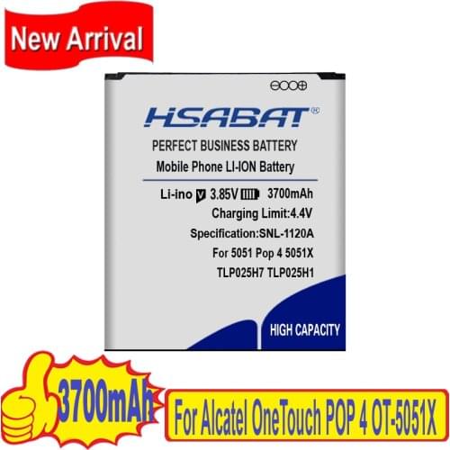 Top Quality 3700mAh TLP025H7 TLP025H1 Battery For Alcatel OneTouch POP 4 OT-5051X OT-5051D 5051X 5051M 5051D 5051J Accumulator