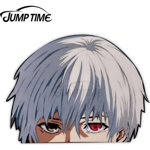 JumpTime 13 x 7cm For Ken Anime Peeker Big Head Fine Car Stickers Vinyl Car Sticker Bumper Decoration Anime Scratch-proof Decal