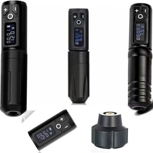 Wireless Tattoo Machine Pen Powerful Coreless Motor 1950mah Battery Pack Portable Professional Tattoo Equipment