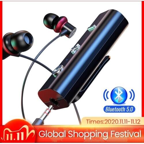 Bluetooth Receiver 5.0 HiFi Wireless Audio Adapter Support Microphone 3.5mm AUX Bluetooth aptX LL Adapter For Headphon and Car