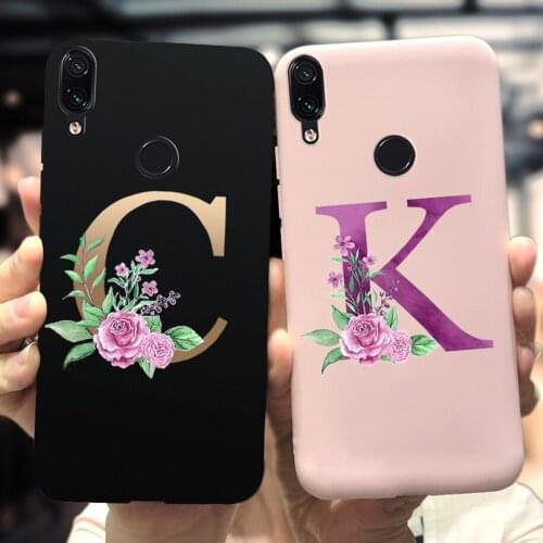 TPU Case For Xiaomi Redmi 9A Case Silicone Luxury 26 Lettes Soft Back Cover For Xiomi Xiaomi Redmi 9A 9AT Phone Case Redmi9A Bag