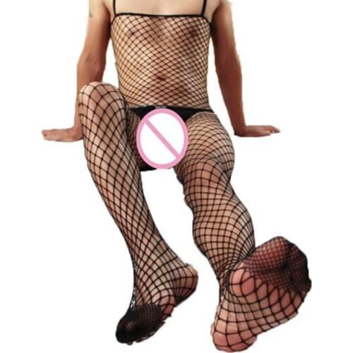 Men Bodysuit Mesh Sexy Mens Date Underwear Club Night Party Exotic Bodystockings Temptation Male Body Building Body Stocking