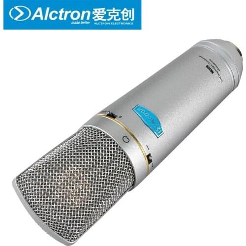 Alctron MC320 large diaphragm FET condenser recording microphone for studios, broadcasting and stage performances