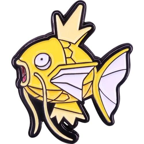 Beautiful Fish Hard Enamel Pins Cute Animal Brooches Women Men Lapel Badges Backpack Collar Fashion Jewelry Gift For Kids Friend