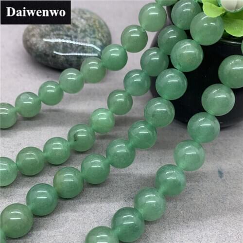 Green Sand Aventurine Bead Stone Round 4-12mm Gemstone Loose Spacer DIY Bracelet