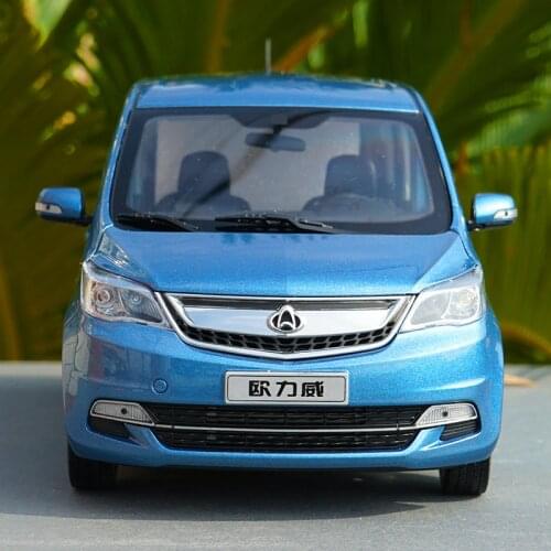 1:18 Scale Original Changan Oulove Diecast blue van car model with small gift