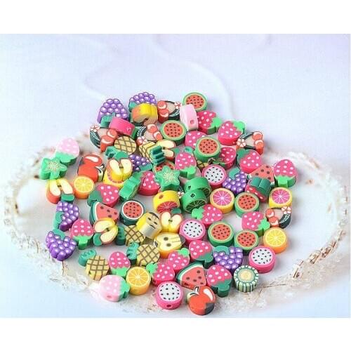 20pcs Mini Play Toy Fruit Food Cake Candy Fruits Lollipop Ice Cream With Hole Miniature For Dolls Accessories Kitchen Play Toys