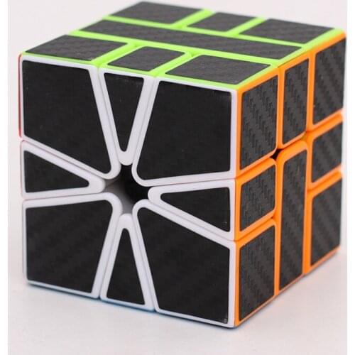 Moyu Mofangjiaoshi Meilong SQ-1 Twist Magic Cube SQ1 Carbon Fiber stickers Magic cube Square 1 Neo Cube Educational
