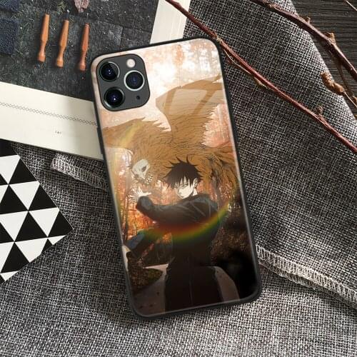 Megumi Fushiguro Jujutsu Kaisen Anime Soft Silicon Glass Phone Case for IPhone SE 6s 7 8 Plus X Xr Xs 11 12 Mini Pro Max Samsung