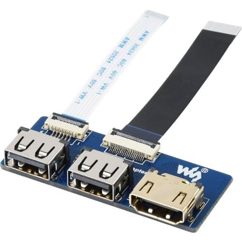 USB HDMI expansion board,Specialized For CM4-IO-BASE,Adapting FFC Connector To Standard Connector