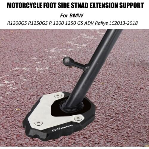 Motorcycle Kickstand Foot Side Stand Extension Pad Support Plate For BMW R1200GS R1250GS R 1200 1250 GS ADV Rallye LC2013-2018