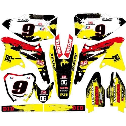 Full set of 3M Stickers Motorcycle Graphics Decals For Suzuki RMZ450 2008 2009 2010 2011 2012 2013 2014 2015 2016 2017 RMZ-450