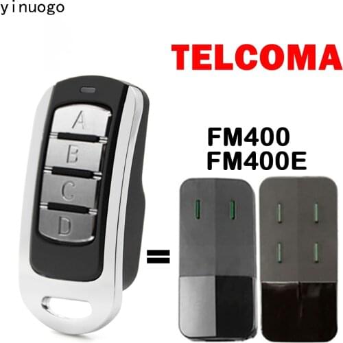 TELCOMA FM400E FM400 Garage Door Remote Control Wireless Transmitter TELCOMA 433.92MHz Rolling Code Gate Control Key