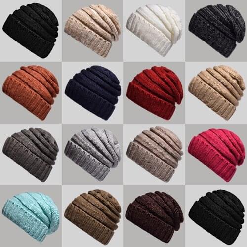 Unisex Hats Knitted Cap Woman Beaines For Winter Breathable Men Gorras Simple Hats Warm Solid Casual Lady Beanies
