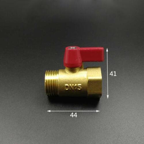 Female to MaLeBrass Ball Valve With Straight Handle DN15 1/2" BSP Temperature 0-60C Pressure8Bar Port Size9.6mm