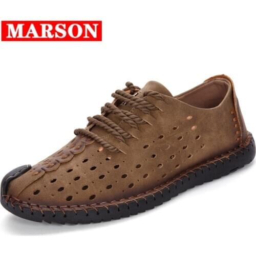 Italian Men Shoes Casual Luxury Brand Summer Men Loafers Genuine Leather Moccasins Light Breathable Slip on Boat Shoes Plus Size