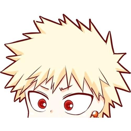 Car Styling Vinyl Stickers for Anime Hero Academia Bakugo Graphics Motor Bikes Electric Computer Case Decal Waterproof