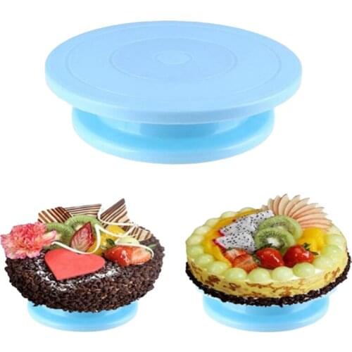 11 Inch Cake Turntable Rotating Anti-skid Round Cake Stand Cake Decorating Tools Cake Rotary Table Kitchen DIY Pan Baking Tools