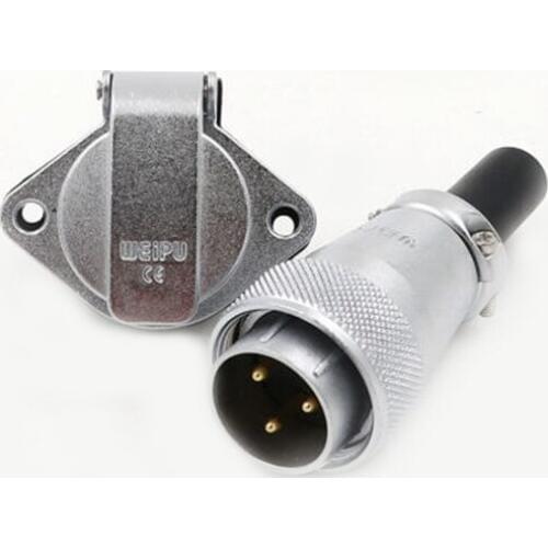 WS24 Electrical Terminal Wire Panel Industrial Power Connector M24 2Pin 3Pin 4Pin 9Pin 10Pin 12Pin 19Pin Male Plug Female Socket